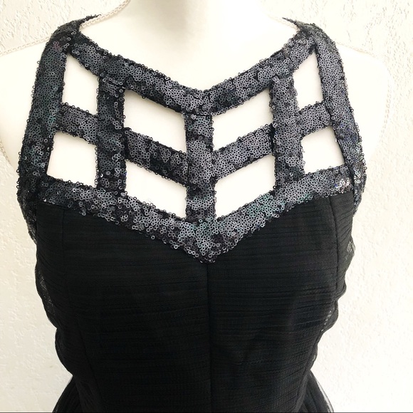 A.Drea Black Sequin Bodice Tutu Dress Large - Picture 3 of 5